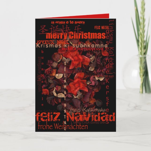 Tarjeta de felicitaciones internacionales Potpourr (Anverso)