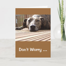 Tarjeta de felicitaciones Lazy Lurcher