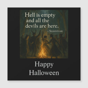Tarjeta de felicitaciones magnéticas de Halloween
