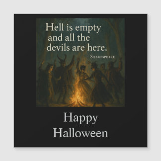 Tarjeta de felicitaciones magnéticas de Halloween 