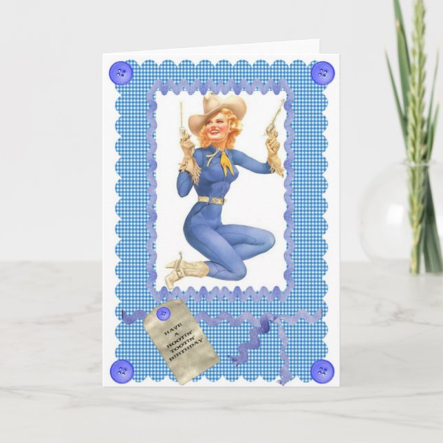TARJETA de FELICITACIONES MODELA de la VAQUERA de (Anverso)