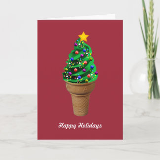 Tarjeta de felicitaciones moderna del árbol de