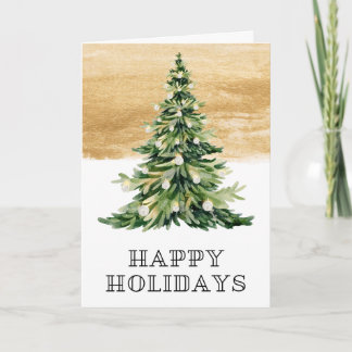 Tarjeta de Felicitaciones Navideñas de Acuarela Do