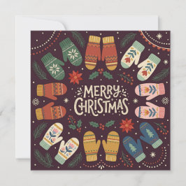 Tarjeta de Felicitaciones Navideñas Festivas