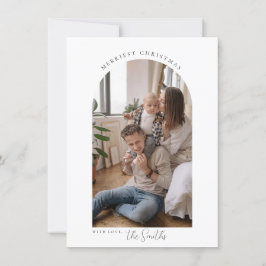 Tarjeta de felicitaciones navideñas minimalista Ar