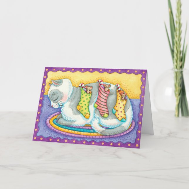 Tarjeta de felicitaciones navideñas para las exist (Anverso)