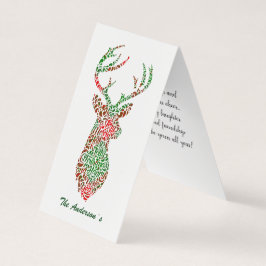 Tarjeta de felicitaciones navideñas para Navidades