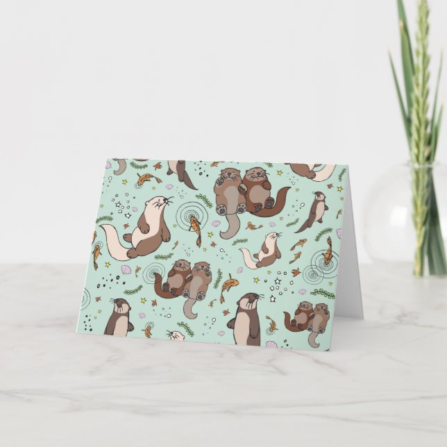 Tarjeta de felicitaciones Otter (Anverso)