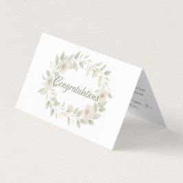 Tarjeta de felicitaciones para Bodas florales de m