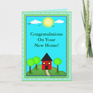 Tarjeta de felicitaciones para el nuevo hogar del