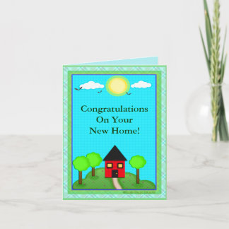 Tarjeta de felicitaciones para el nuevo hogar del