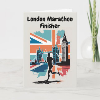 Tarjeta de felicitaciones para la maratón de Londr