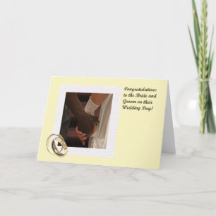 Tarjeta de felicitaciones para Novia y Groom