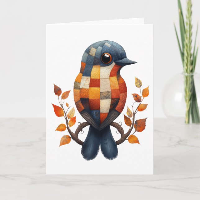 Tarjeta de felicitaciones para pájaros (Anverso)