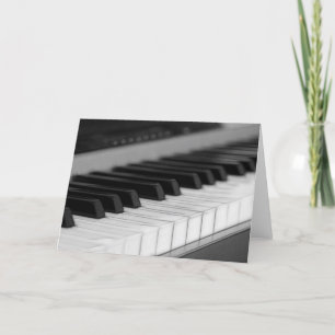 Tarjeta de felicitaciones para piano
