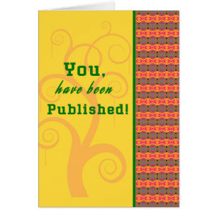 Tarjeta de felicitaciones para primer libro public