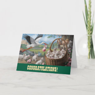 Tarjeta de felicitaciones para Recién nacido de ga