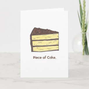 Tarjeta de felicitaciones para trozos de capa de p