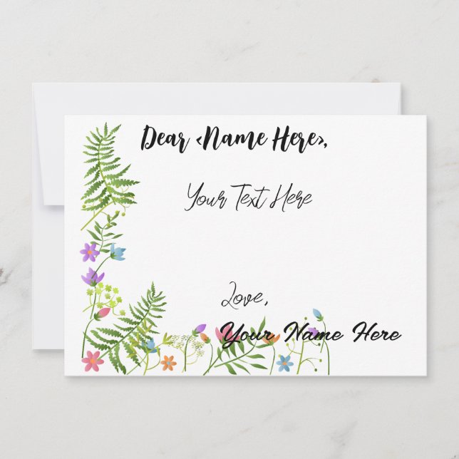 Tarjeta de felicitaciones personalizada para todos (Anverso)