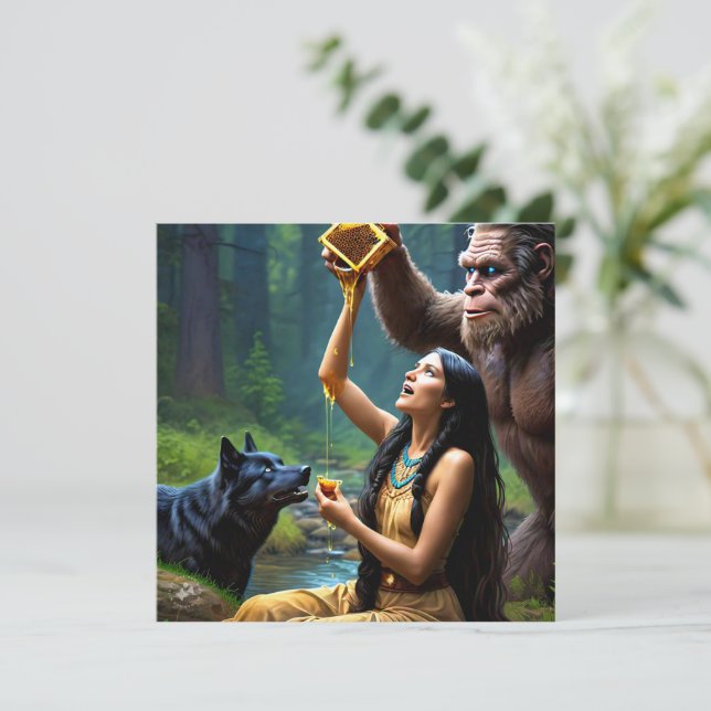 Tarjeta de Felicitaciones Plana (Anverso de pie)