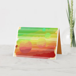 Tarjeta de felicitaciones planetaria