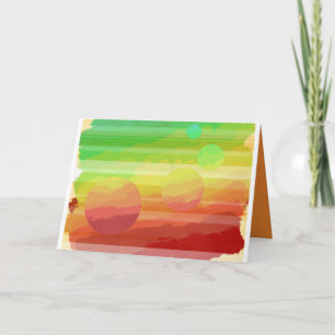 Tarjeta de felicitaciones planetaria