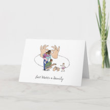 Tarjeta de felicitaciones por adopción