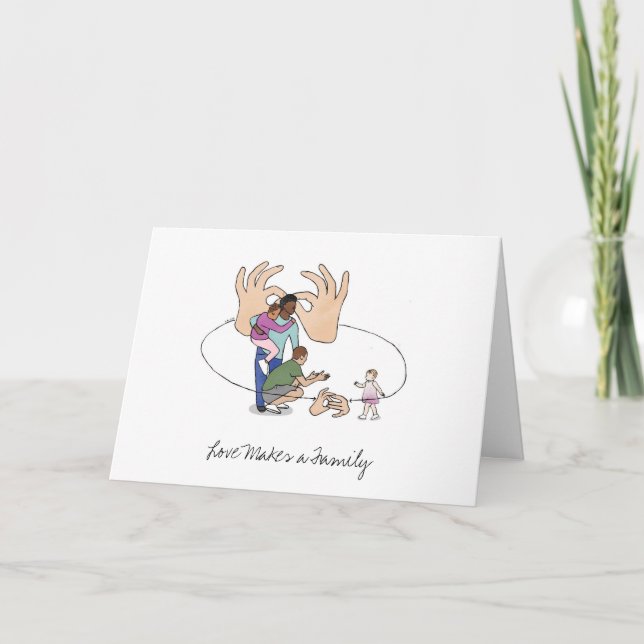 Tarjeta de felicitaciones por adopción (Anverso)