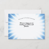 Tarjeta de felicitaciones por bautismo JW