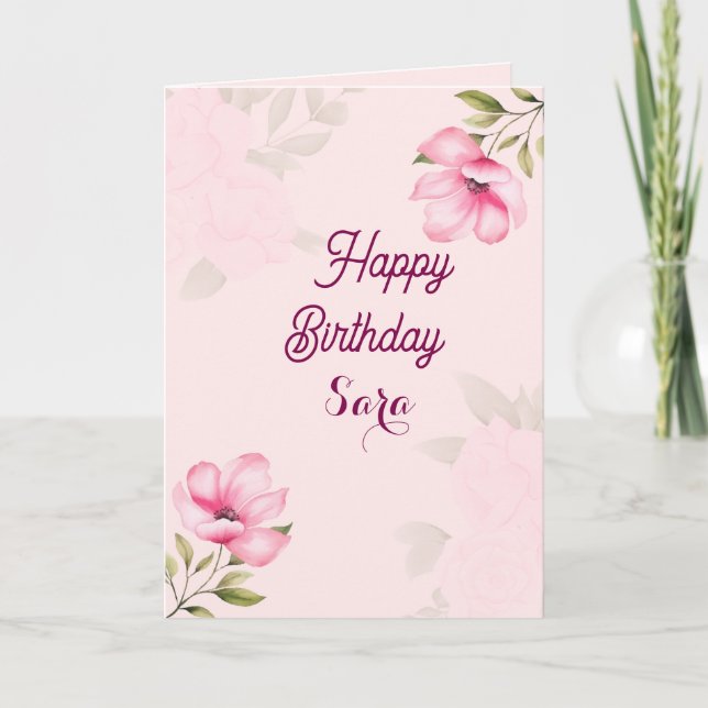 Tarjeta de felicitaciones por cumpleaños (Anverso)