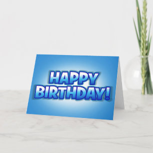 Tarjeta de felicitaciones por cumpleaños de Blue S