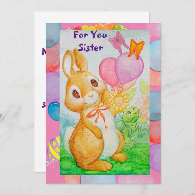 Tarjeta de felicitaciones por cumpleaños de una he (Anverso / Reverso)