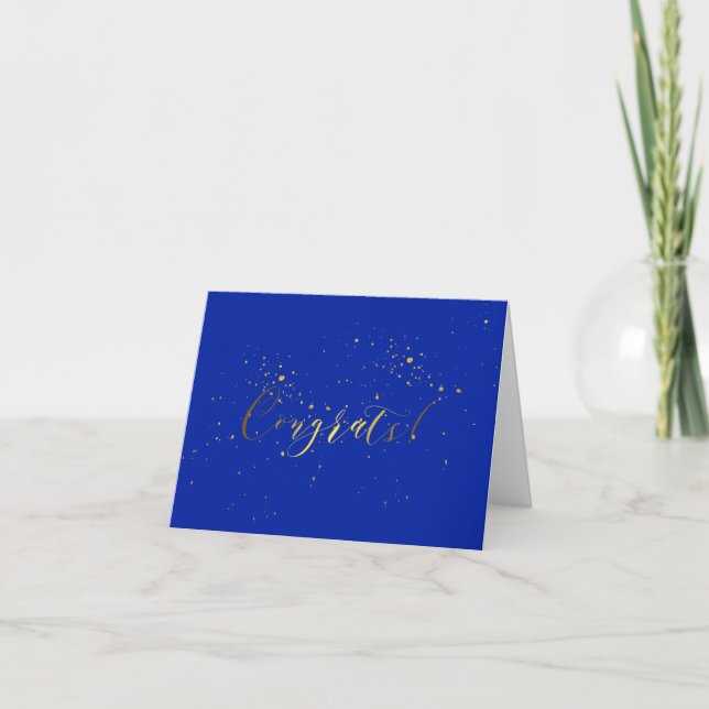 Tarjeta de felicitaciones por efecto Relieve metal (Anverso)