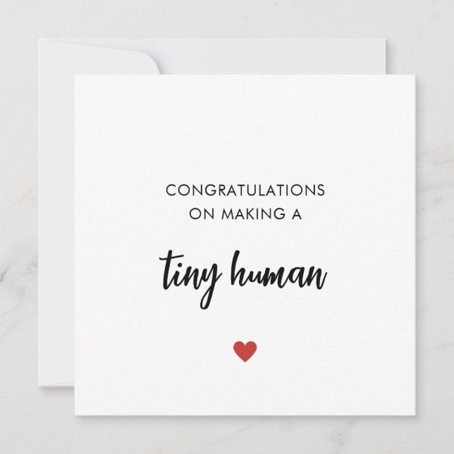 Tarjeta De Felicitaciones Por El Nacimiento Del Be (Anverso)