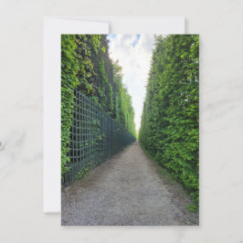 Tarjeta de felicitaciones por foto de los Jardines