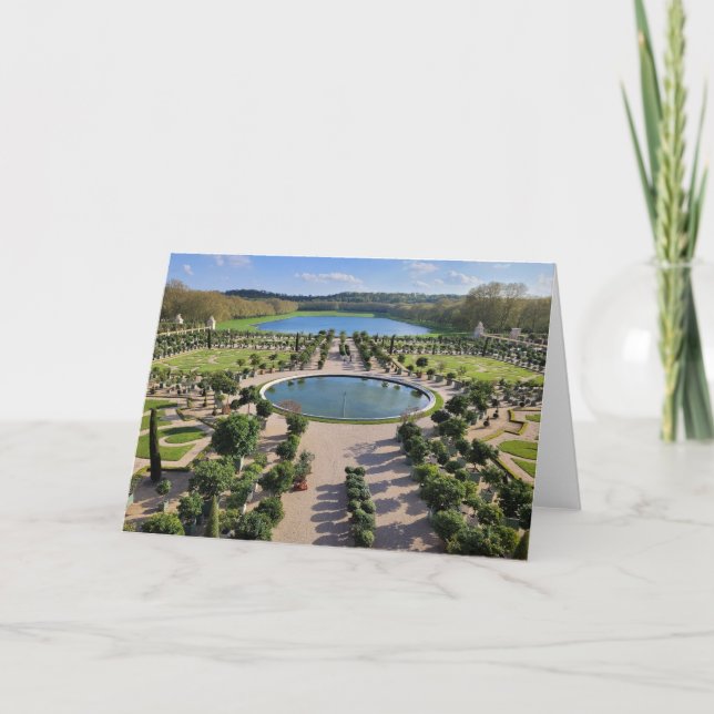 Tarjeta de felicitaciones por foto de los Jardines (Anverso)