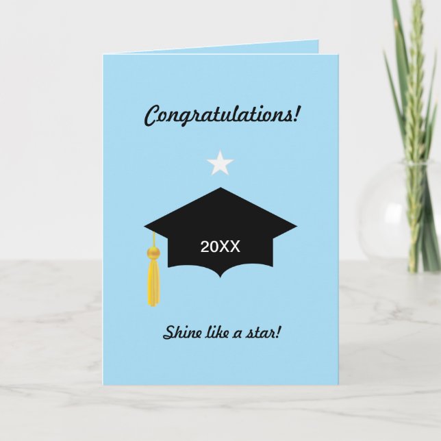 Tarjeta de felicitaciones por graduación (Anverso)