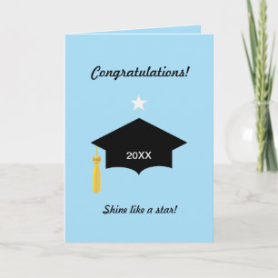 Tarjeta de felicitaciones por graduación
