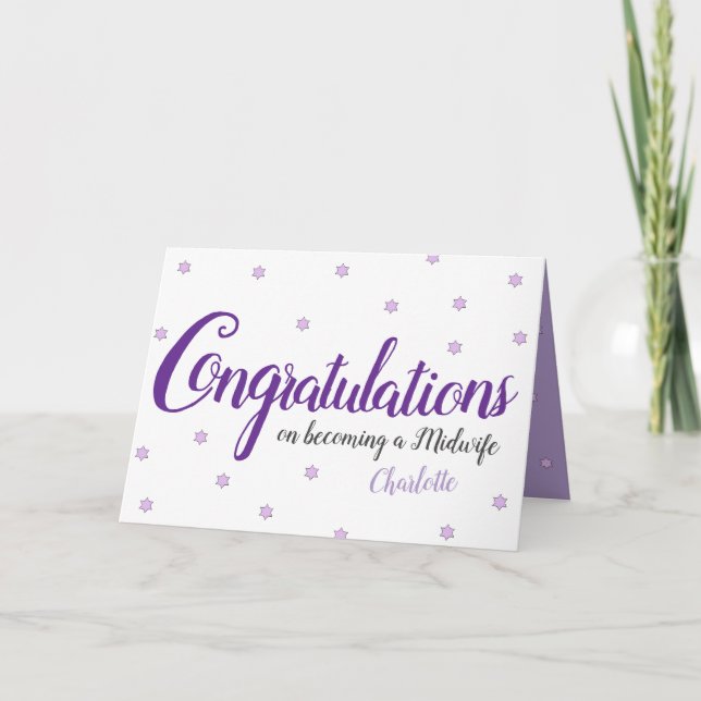 Tarjeta de felicitaciones por graduación de parter (Anverso)