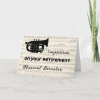 Tarjeta de felicitaciones por jubilación para dire