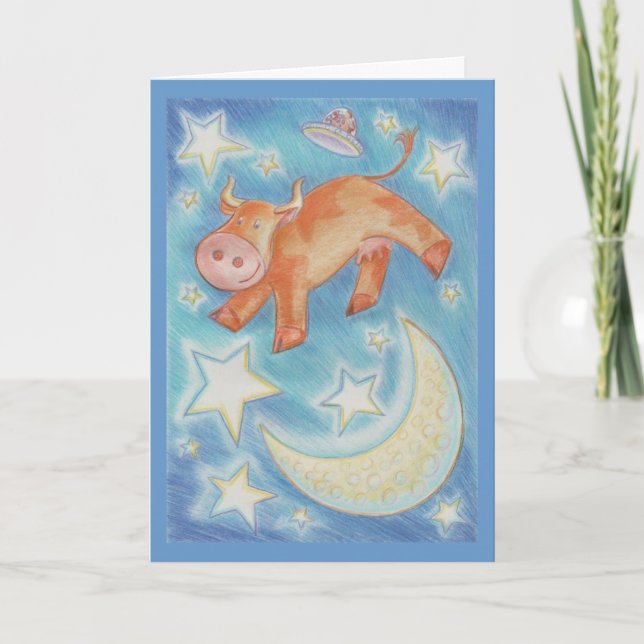 Tarjeta de felicitaciones por la luna (Anverso)