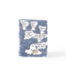 Tarjeta de felicitaciones por pastelería Ghostly