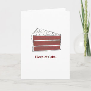 Tarjeta de felicitaciones por pastelito de terciop