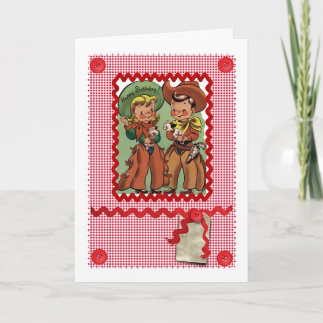 TARJETA de FELICITACIONES RETRA de los AMIGOS (Anverso)