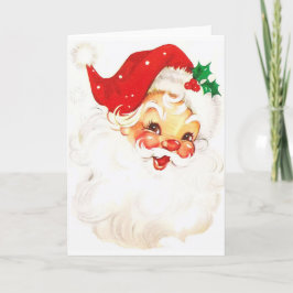 Tarjeta de felicitaciones retra del navidad de