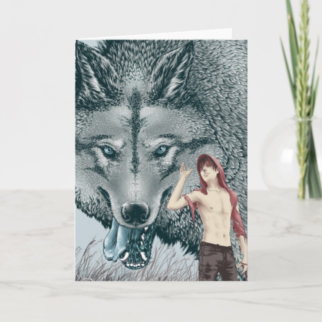 TARJETA DE FELICITACIONES ROJA (Anverso)