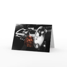 Tarjeta de felicitaciones romántica del latón, del