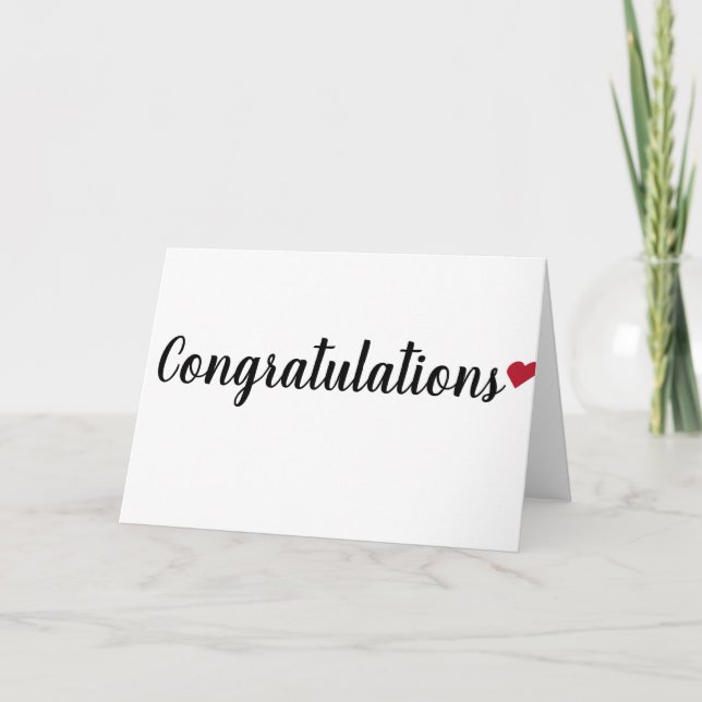 Tarjeta de felicitaciones simple (Anverso)