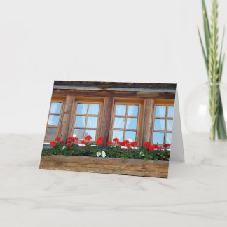 Tarjeta de felicitaciones suiza de Windows del