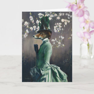 Tarjeta de felicitaciones victoriana Vixen